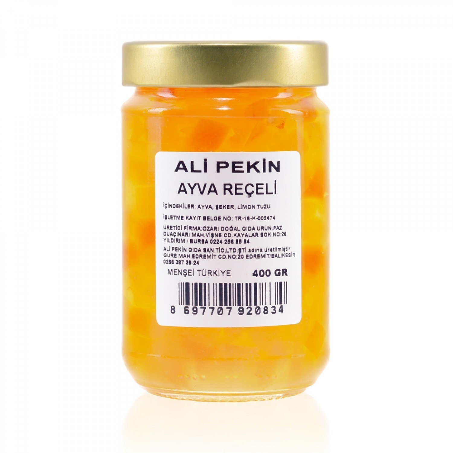 Ali Pekin Ayva Reçeli 400 Gr