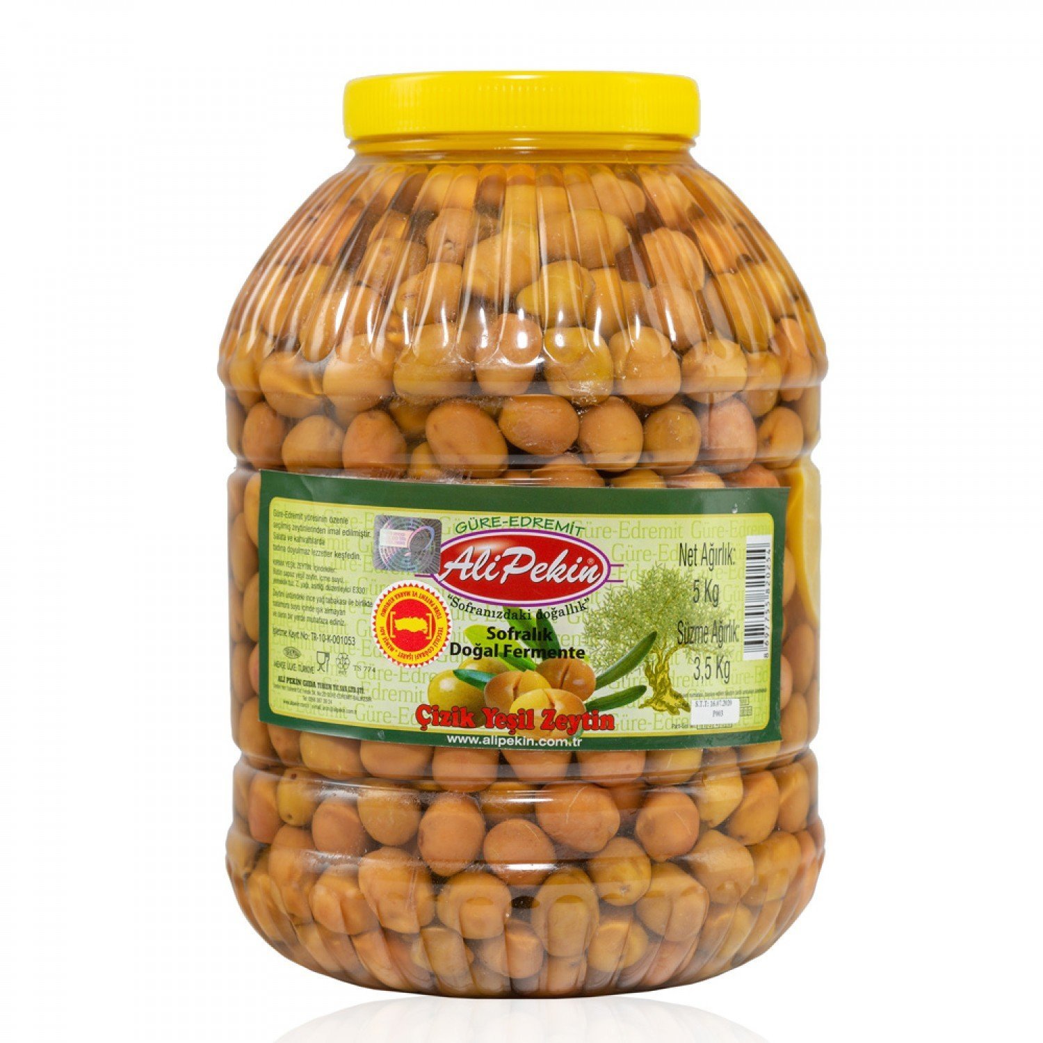 Yeşil Çizik Zeytin 2 No 3,5 kg(5 lik)