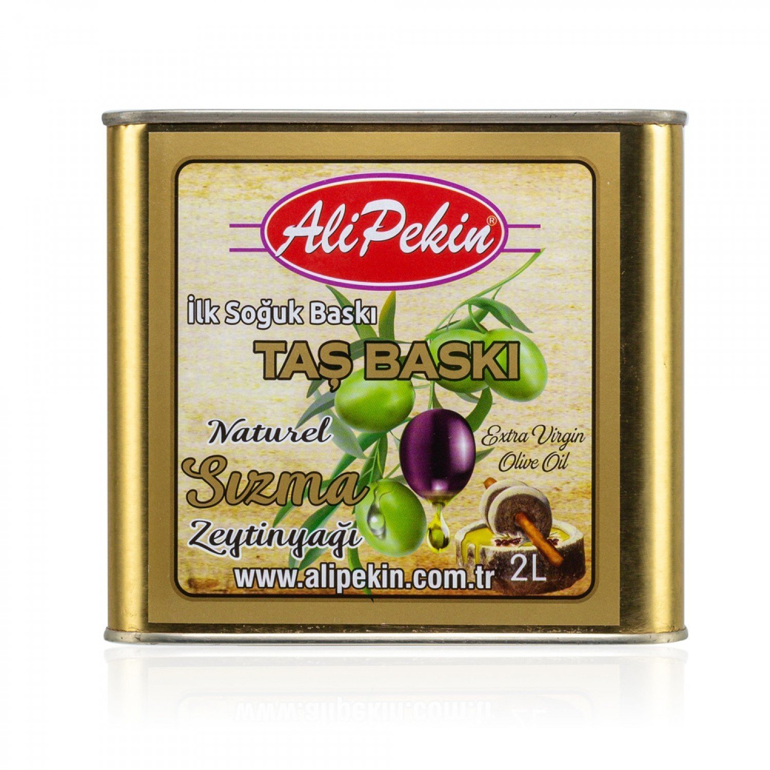 Taş Baskı İlk Soğuk Baskı Sızma Zeytinyağı 2 lt (Zeytin Sütü)