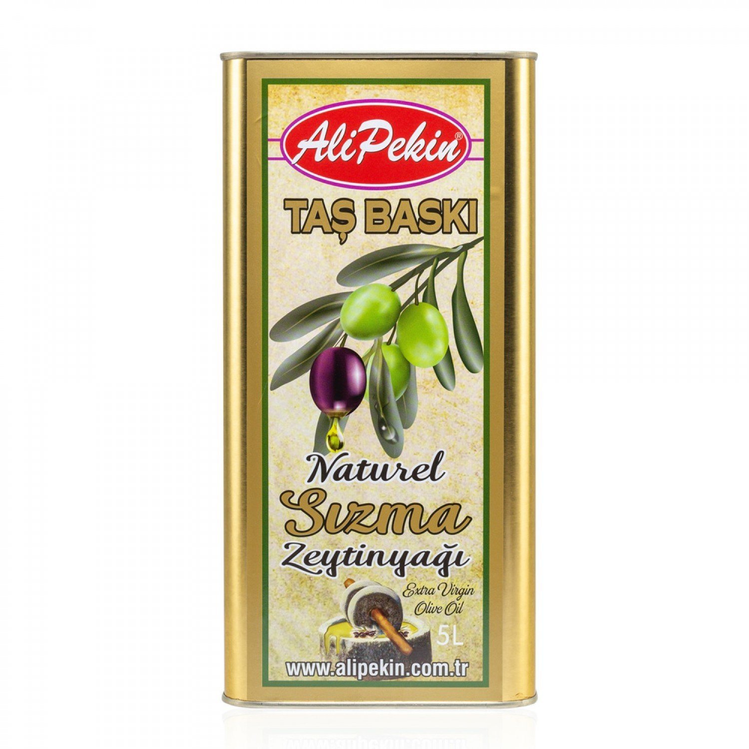 Taş Baskı Sızma Zeytinyağı 5 Lt
