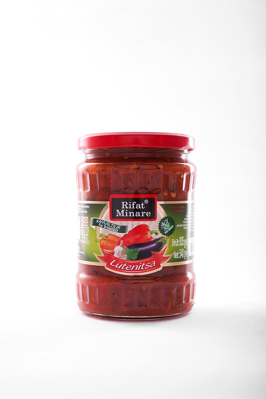 Rifat Minare Büyük Acı Sos Lütenitsa 540 GR