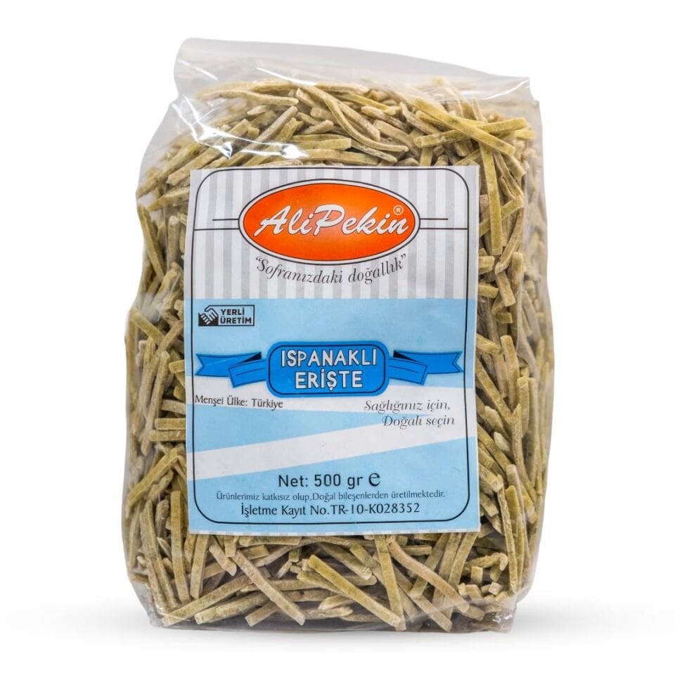 Ali Pekin Ispanaklı Erişte 500 Gr