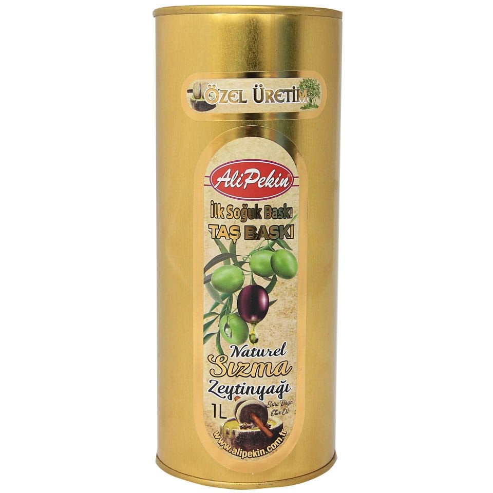 Taş Baskı İlk Soğuk Baskı Sızma Zeytinyağı 1 lt (Teneke)