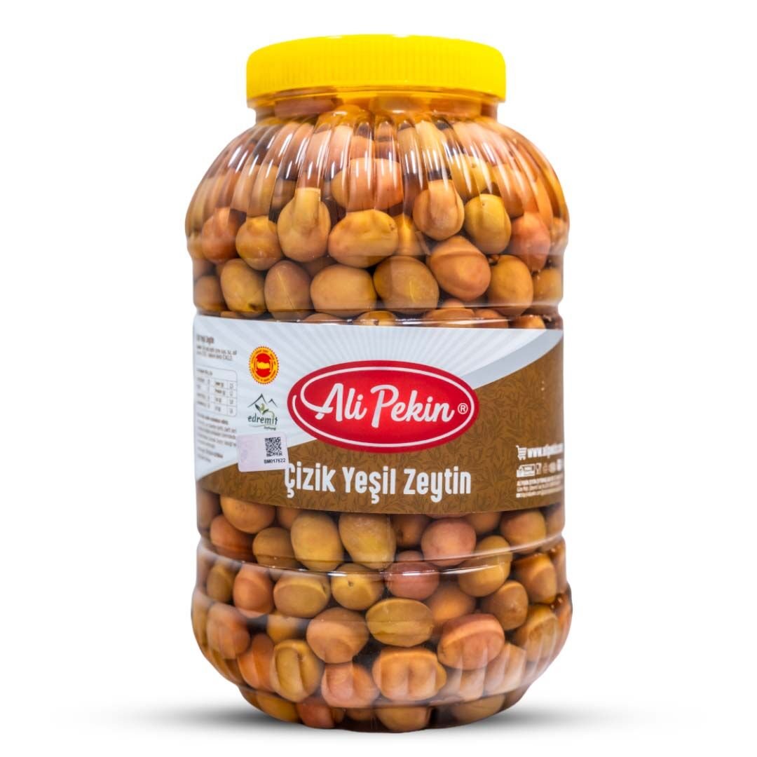 Yeşil Çizik Zeytin 2 No 2 kg (3 lük) Zeytin Ürünleri
