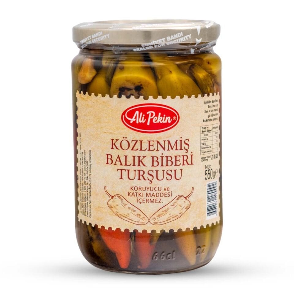 Ali Pekin Közlenmiş Balık Biberi Turşusu 450 Gr