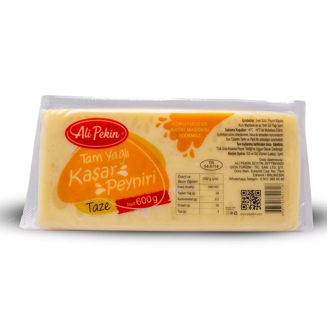Ali Pekin Taze Kaşar Peyniri 600 gr